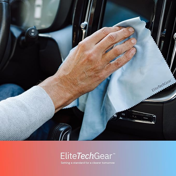 Elite Tech Gear Microfiber Cloth (Blue, 12'' x 12'' (Pack of 8))-DeskLoop Office