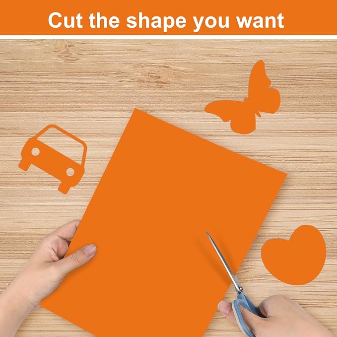 OcePor 50 Sheets Orange Cardstock Paper, Colored Printer Paper 8.5 x 11, Thick Construction for Cards Making, Scrapbook,Office Printing, Invitations, Certificates,DIY Crafting 92 lb/250gsm-DeskLoop Office