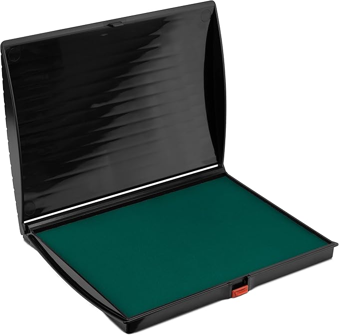 Large Premium Green Ink Stamp Pad - 5" by 7" - Quality Felt Pad-DeskLoop Office