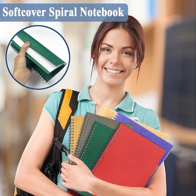 6Pack Spiral Notebook, 5.7x8.3” Small Notebooks - Image 7