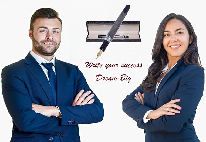 S&R Somit Fountain Pen, Premium Nib,Fancy Pen Executive, Journaling, Calligraphy, Best Writing Pen Gift for Men & Women, Illuminating Gift Box-DeskLoop Office