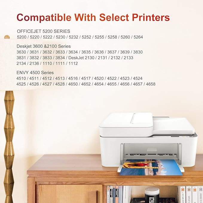 ejet 63XL Ink Cartridge Combo Pack Replacement for HP 63 Ink 63XL Ink Cartridges Black and Color for OfficeJet 3830 4650 5255 5258 4655 4652 3833 Envy 4520 4512 DeskJet 1112 3630 (1 Black,1 Tri-Color)-DeskLoop Office