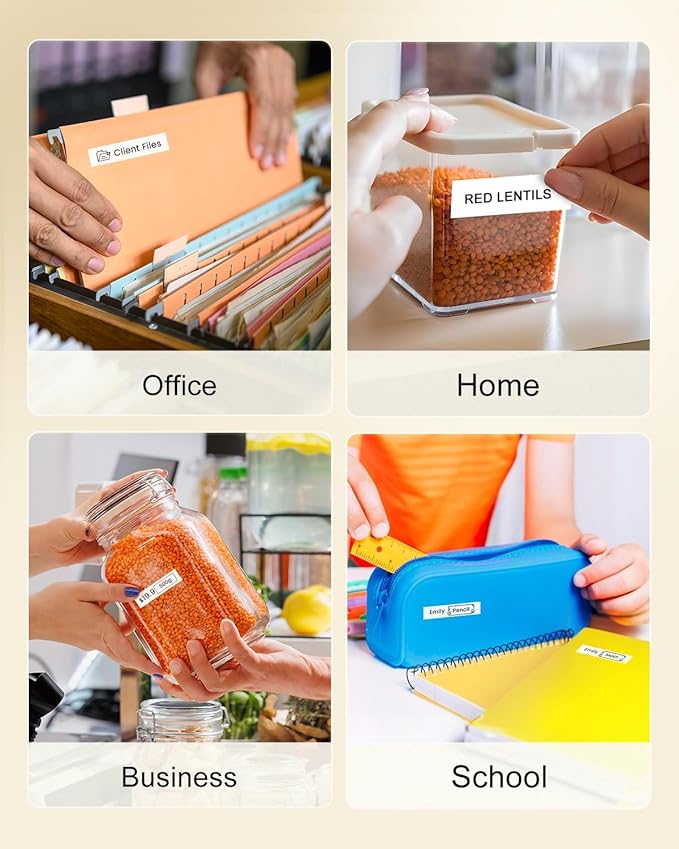 Colorty TZ Tape Compatible with Brother P-Touch Label Tape TZ TZe 12mm 0.47 Laminated White 1/2" Black on White TZe-231 TZE231 for PTH110 D210 D220 D410 D600 1090 1280 1880 2040, 20-Pack-DeskLoop Office