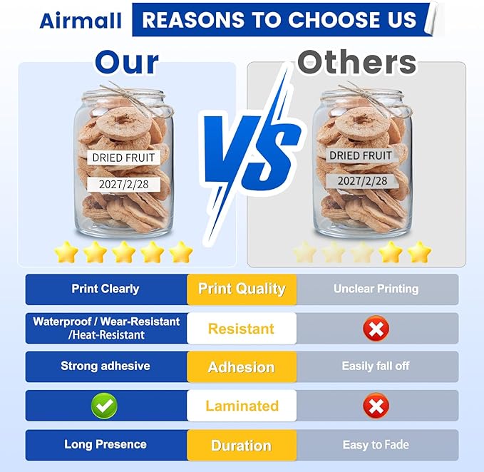 Airmall Tze 12mm 0.47 Laminated White Label Maker Tape Refill Compatible with Brother 12mm .47 Laminated White Tz Tape TZe-231 TZ-231 for PT-D200 D210 D220 H110 D410 P710BT 1750 1180, 20Pack-DeskLoop Office