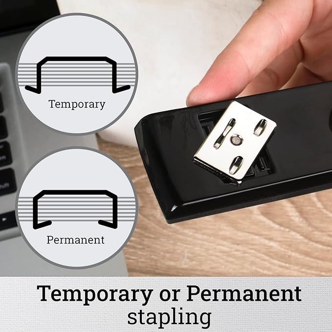 Swingline Stapler, 30 Sheet Capacity, 747 Classic Stapler, Jam Free, Metal, Black (74701)-DeskLoop Office