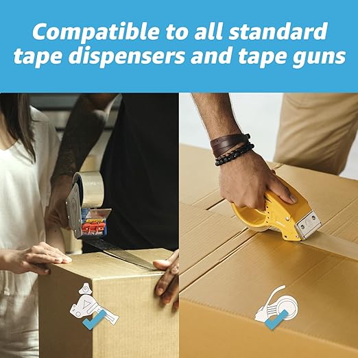 Art3d 36 Rolls Packing Tape - Clear Carton Sealing Tape Heavy Duty, 1.88" x 55 yds, 2.2 mil Thick-DeskLoop Office