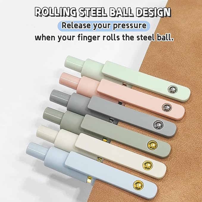 12 Pcs Gel Pens 0.5mm Quick Dry Black Ink Pens Fine Point Smooth Writing Pens, Cute Office and School Supplies Gifts for Women Teacher Students (12 Pcs Morandi Gold and Silver)-DeskLoop Office