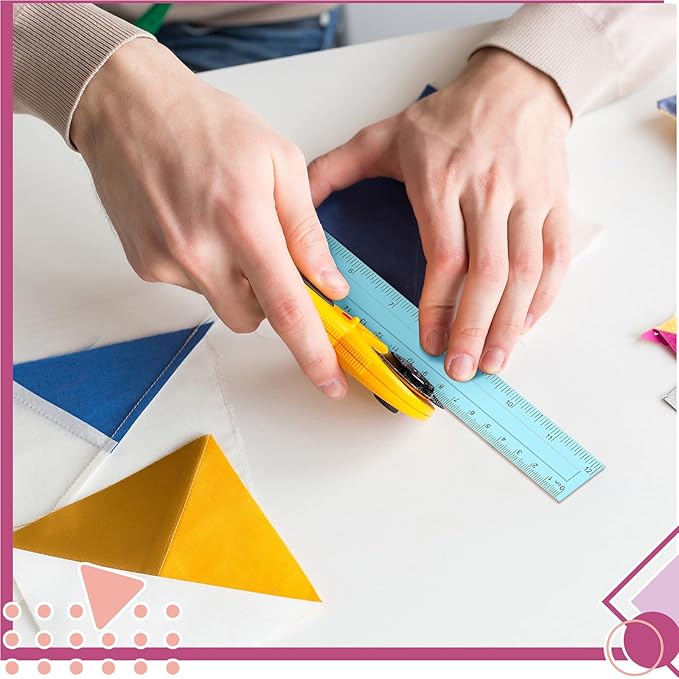 240 Pcs 12 Inch Plastic Rulers Bulk, Back to School Supplies, Assorted Colored Flexible Metric Rulers with Centimeters and Inches Measuring Tool for School Classroom Students(Pastel)-DeskLoop Office