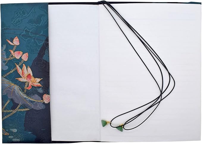 BLBMH Book Cover for Paperbacks- Adjustable Fabric BookJacket Cover Protector Fit for 5.5x8.5 inch Hardcover Softcover Book Novels Notebook Bible Book Lovers Gifts - Lotus 8.5in-DeskLoop Office