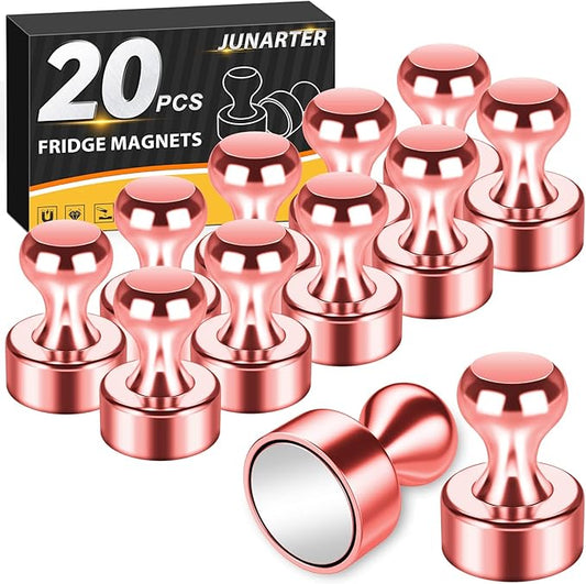 20-Pack Whiteboard and Fridge Magnets, Office and Kitchen Magnets, Push Pins Included-DeskLoop Office