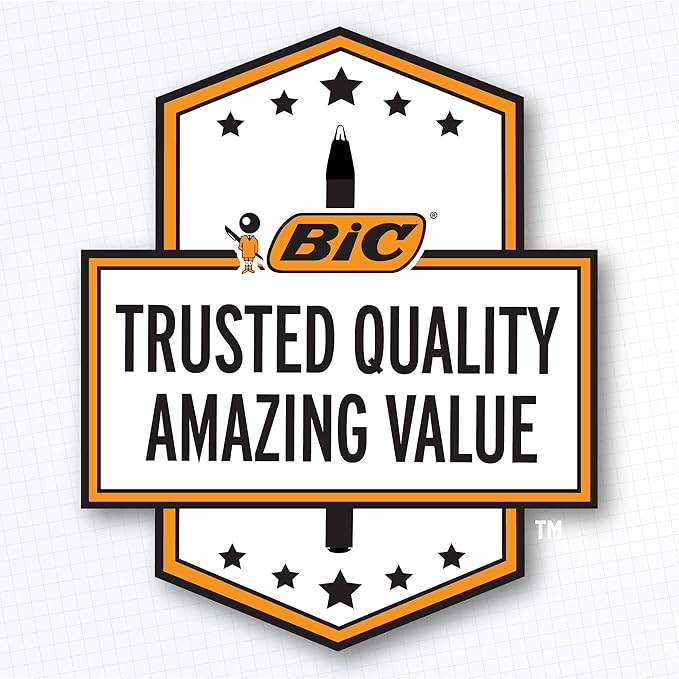 BIC Cristal Xtra Bold Ballpoint Pens, Bold Point (1.6mm) For Vivid And Dramatic Lines, Assorted Colors, 24-Count Pack, Perfect Ink Pens-DeskLoop Office