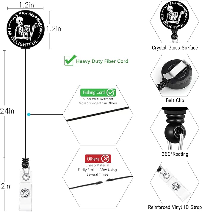 ID Badge Holder with Breakaway Lanyard, Lanyards - Image 6