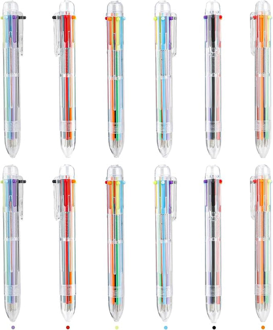Valentines Classroom Favors 12 PCS Ballpoint Pens for Student Classroom Must Have Colored Pens Ballpoint School Supplies Party Favors Office Supplies Back to School Gifts for Students Son Daughter-DeskLoop Office