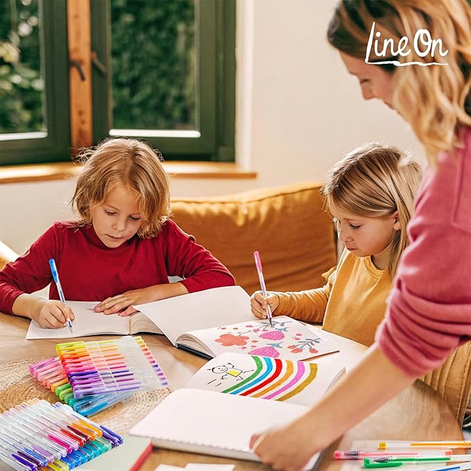 108 Colors Gel Pens Set, Gel Pens for Adult Coloring Books Journals Drawing Doodling Art Markers-DeskLoop Office