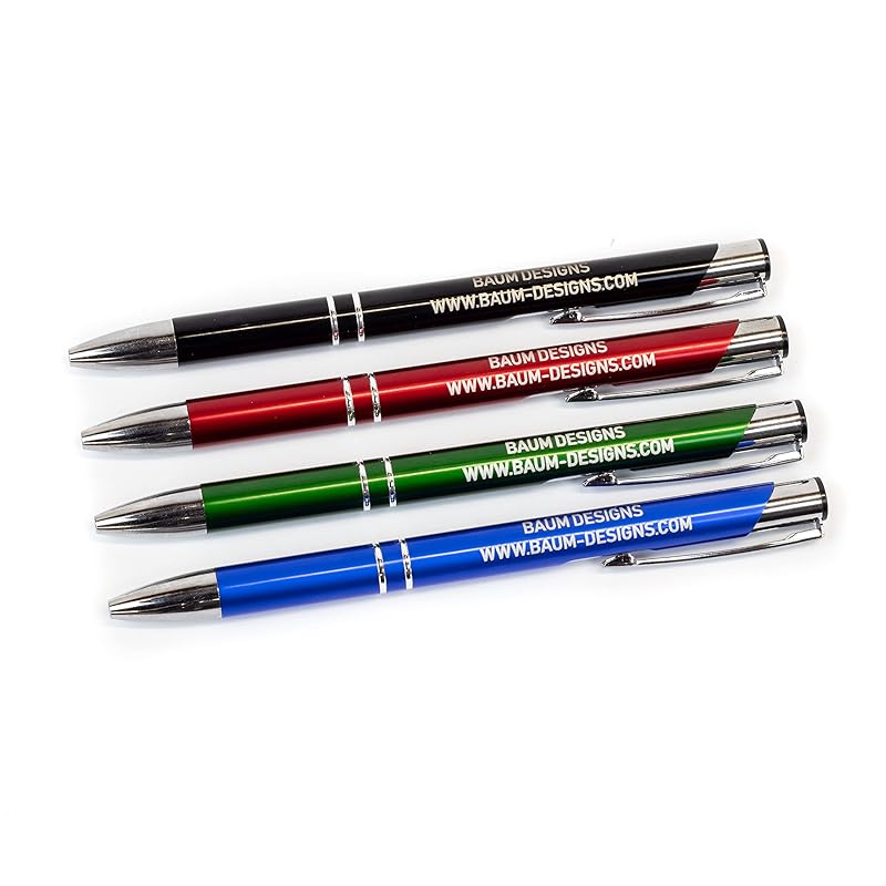 Bulk Personalized Pens Custom Engraved Ballpoint Pens (50 Pens, Mixed)