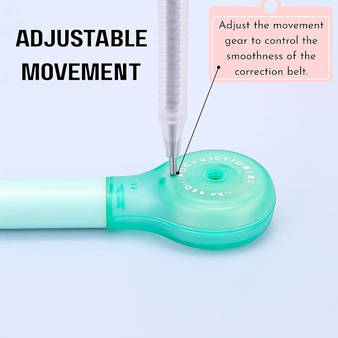 10 PCS Correction Tape Pens White-Out Applicator with Protective Cover, Smooth Ink Tape, Aesthetic Pen Design for School & Office Supplies (Pull-Out)-DeskLoop Office