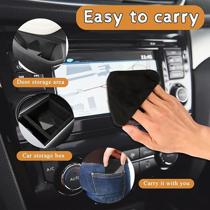 2 PCS Car Screen Cleaner, Car Touch Screen Cleaner, Microfiber Cloth Auto Touchscreen Cleaning Wipes, Car Cleaning Wipes Cleaning Cloth Screen Cleaner Cloth for Vehicle Dashboard Car Display Interior-DeskLoop Office