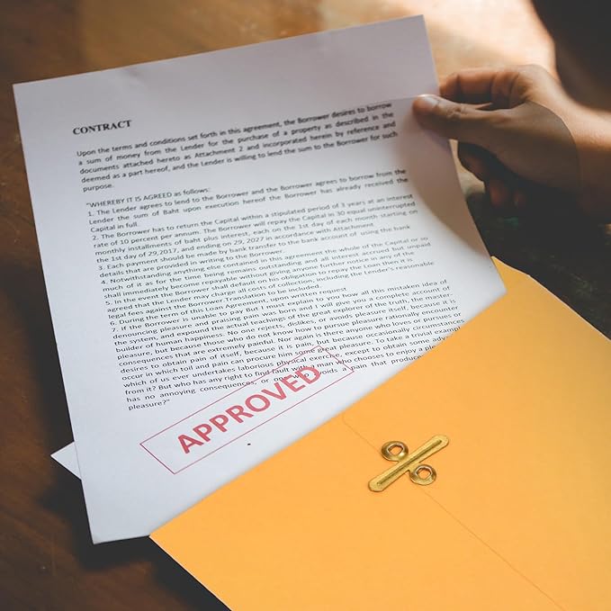 Teling 50 Pcs 5 x 7.5 Manilla Envelopes Clasp Kraft Catalog with Closure for Storing Mailing 28 lb Kraft Envelope Paper for Office Document School Business Home-DeskLoop Office