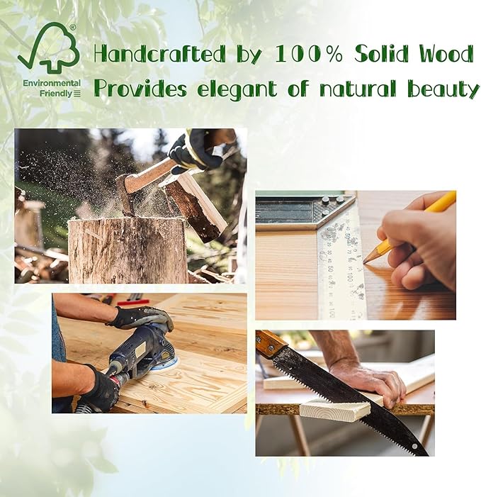 KINLINK Solid Wood Monitor Stand Riser, Monitor Riser with 2 Adjustable Height, 15.8 inch Computer Riser for Computer, iMac, PC, Printer, Computer Monitor Stand for Home & Office, White-DeskLoop Office