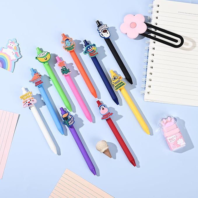 10Pcs Funny Ballpoint Pens with Amusing Sayings | Cute Sarcastic Emotional Support for Adults Bulk for Coworkers Team Staff Funny Office Stationary(Funny)