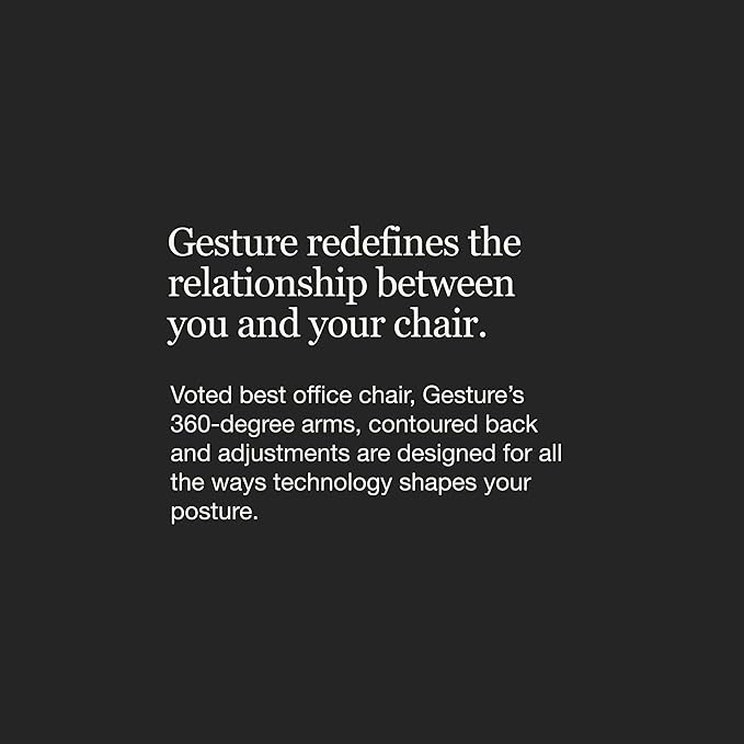 Steelcase Gesture Office Chair - Ergonomic Work Chair with Wheels for Carpet - Comfortable - Intuitive-to-Adjust for Desk - 360-Degree Arms - Blue Jay Fabric-DeskLoop Office