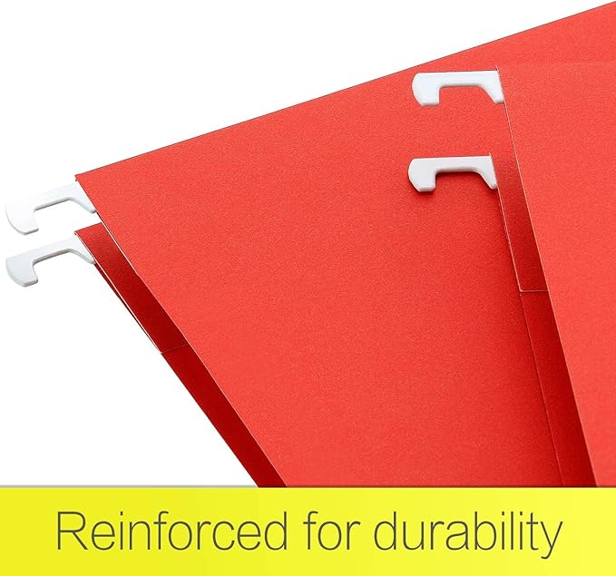 HERKKA Extra Capacity Hanging File Folders, 60 Pack Reinforced Letter Size Hanging Folders with Heavy Duty 2 Inch Expansion, Designed for Bulky Files, Medical Charts, Adjustable Tabs, Assorted Colors-DeskLoop Office