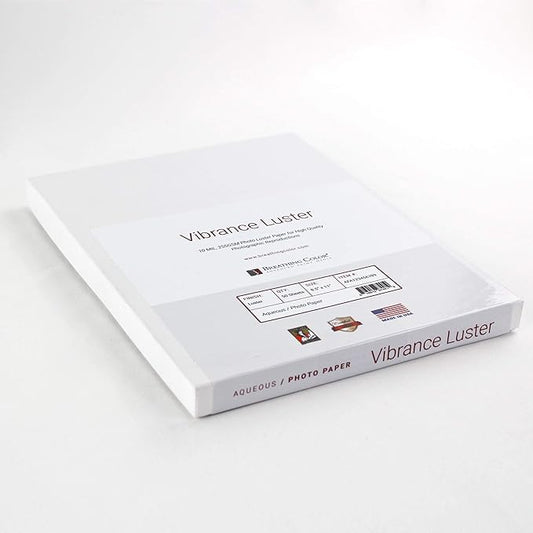 Vibrance Luster Photo Printer Paper 10 mil 255 gsm Luster Finish Premium Photo Paper Sheets 17 inches x 22 inches 50 sheets Works with All Inkjet Printers Including Professional Makes and Models-DeskLoop Office
