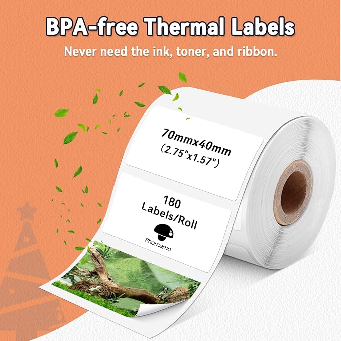 Phomemo Thermal Labels, Address Barcode Thermal Stickers - Image 6