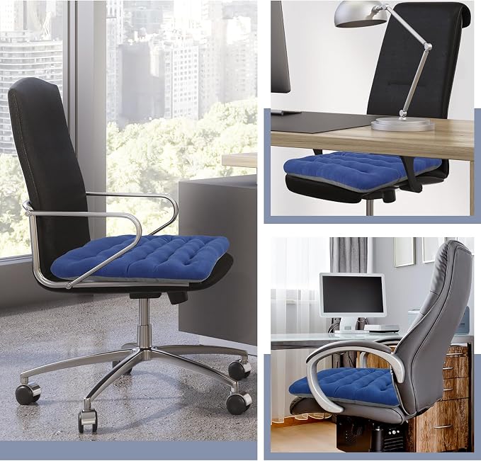 BUYUE Good Support Office Chair Cushion Padded, Soft Velvet Comfortable - Image 6