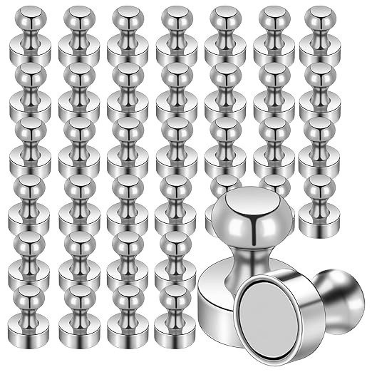38 Pack Refrigerator Magnets for Whiteboard Small Strong Fridge Magnets Tiny Push Pin Magnetic Neodymium Magnet for Office Classroom Kitchen Home-DeskLoop Office