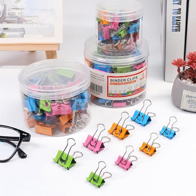 Coideal Cute Smiley Binder Clips - Image 8