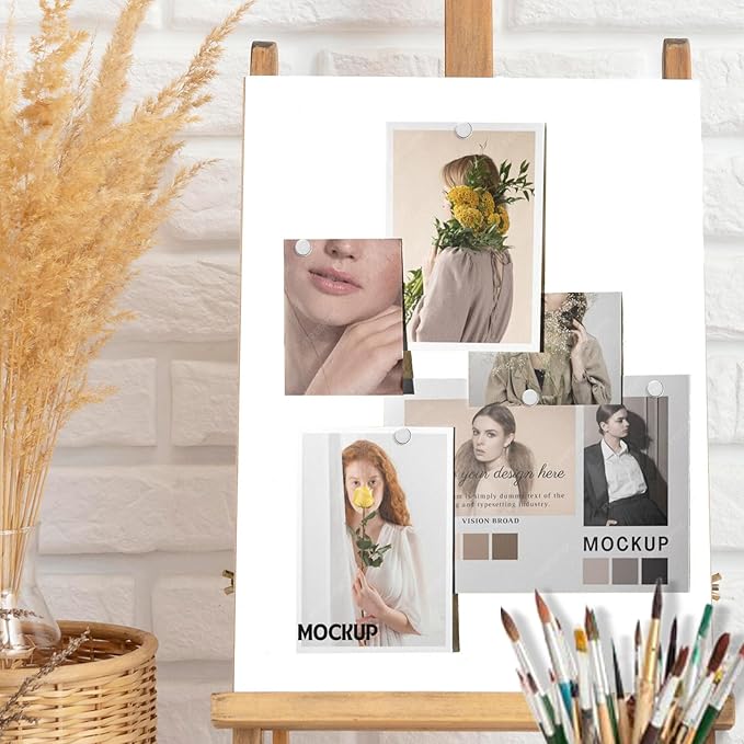 60 Pack Magnetic Push Pins, Silver Magnet Thumb Tacks, Metal Magnet Tacks, Magnetic Clips, Push Pins for Cork Board, Bulletin Board, Photo Wall, Wall-DeskLoop Office