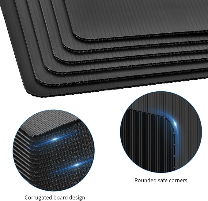 6 Pack Black Desk Dividers for Students, Privacy Shields Folder for Students - Image 7
