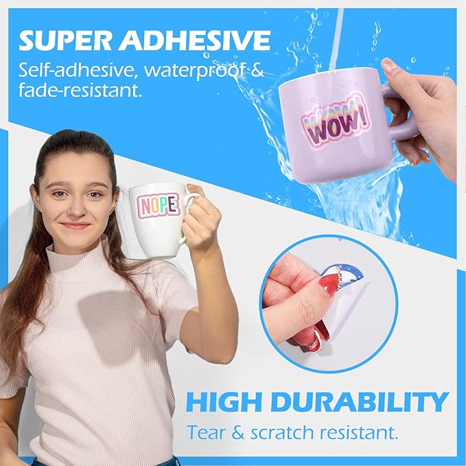 TECKWRAP Printable Vinyl Sticker Paper, (MatteGlossyTransparent) Inkjet Printable Sticker Vinyl, A4 30PCS Photo Paper for Craft, Stickers, Labels All-in-One Tools & Accessories Bundle Kit-DeskLoop Office