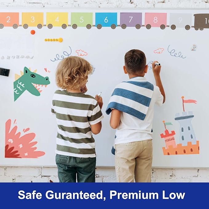 Comix Low Odor Dry Erase Markers, 36 Bulk Black Color Whiteboard Markers, Chisel Tip Thick Markers for Kids Teachers-DeskLoop Office