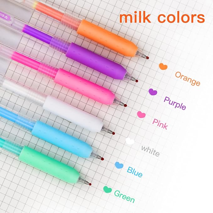 Yogurt color Journal Planner Pens Colorful 0.5mm Markers Fine Tip Drawing Pens Porous Fineliner Pen for Bullet Journaling Writing Note Taking Coloring Art Office School Supplies (6 yogurt color)-DeskLoop Office