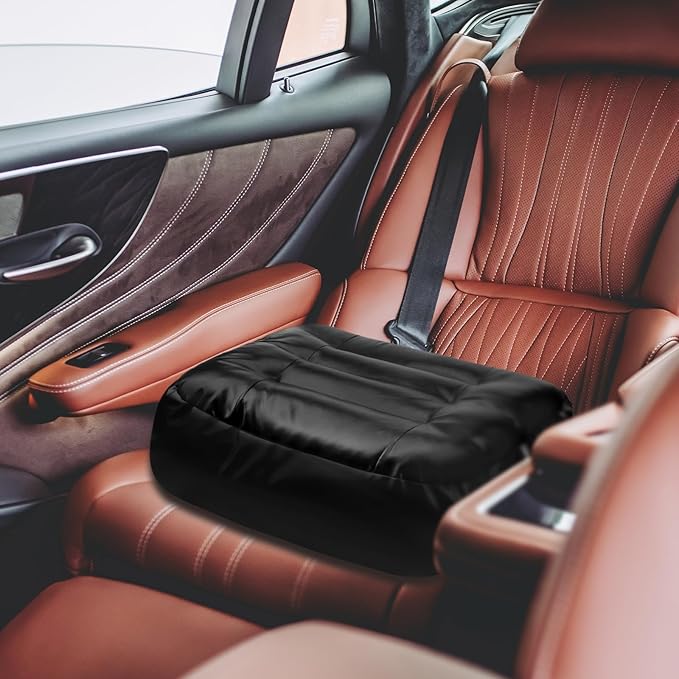 Leather Seat Cushion Extra-Thick Booster Seat with Breathable Bottom Layer Perfect for Office Chair or Car Seat Provides Support for Elderly or Those with Limited Mobility (1)