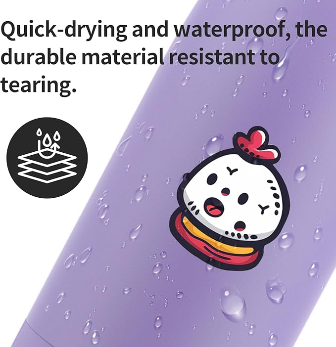 Vinyl Sticker Paper Bright Glossy 8.5"×11" 25 Sheets for Laser Printer-DeskLoop Office