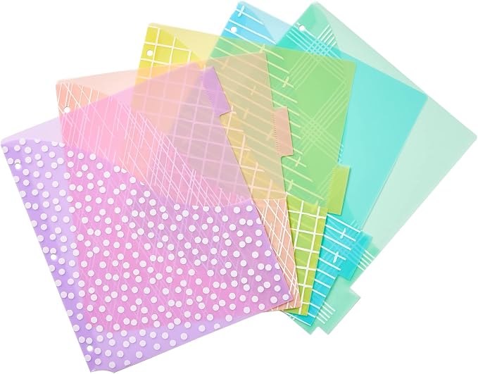 Avery Dividers for 3 Ring Binders, 5 Tab Plastic Binder Dividers, Insertable - Image 9