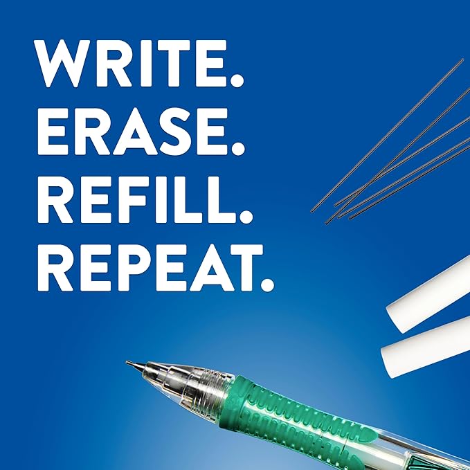 Paper Mate Clearpoint Mechanical Pencils, 0.7mm HB #2 Pencil Lead, 2 Pencils, Assorted Barrel Colors, 10 Count - Back to School,Teacher Supplies, Drawing, Sketching-DeskLoop Office