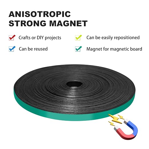 CHUNNIAO Green Magnetic Tape for Whiteboard in Classsroom&Office, Fine Line - Image 9