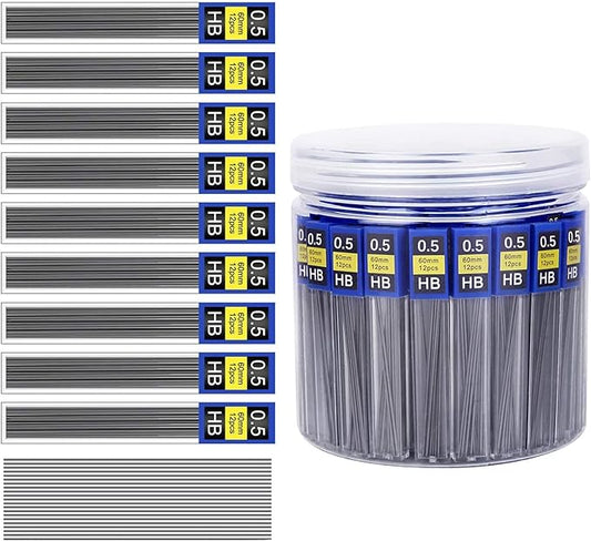 Morepack 0.5 mm Lead Refill, 840Pieces 0.5 Lead Refills for Mechanical Pencil,0.5 mm HB, Break Resistant Mechanical Pencil Refills,70 Tubes-DeskLoop Office
