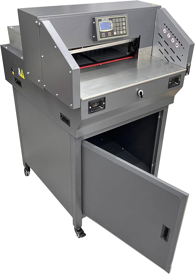 TECHTONGDA 110V Electric Paper Cutter Automatic Cutting Paper Machine with Extra Knife Pad, Heavy Guillotine Paper Cutter 3.15in Cutting Thickness, 19.3" Cutting Length-DeskLoop Office
