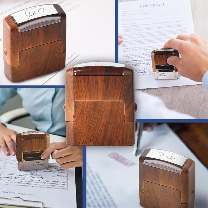 Custom Stamp-Rubber Stamps Custom,self Inking Stamps Personalized-Address Stamps Self Inking Personalized, Signature Stamp for Business, Office, Personal Use (0.35inch x 1.02inch)-DeskLoop Office