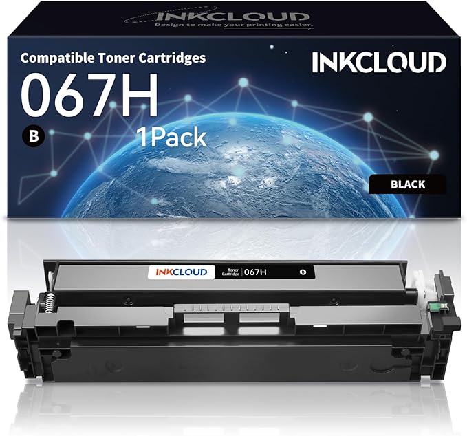 067H 067 Black Toner Cartridge 1-Pack with Chip Compatible Canon 067H CRG-067H Toner Work with Canon imageCLASS MF656Cdw MF653Cdw MF654Cdw LBP632Cdw LBP633Cdw Printer, CRG067H Ink, Black-DeskLoop Office