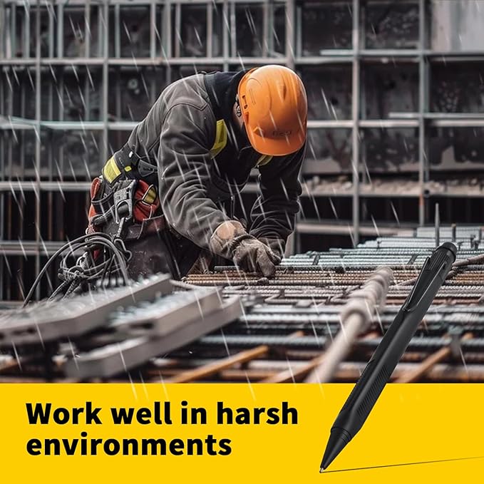 ASINNO 1.3 MM Mechanical Pencil, Weatherproof 2B Dark Lead, Heavy Duty Mechanical Pencil Woodworking Pencils with 20 Lead Refills and 4 Erasers, for Outdoor Marking Drafting Drawing Sketching-DeskLoop Office