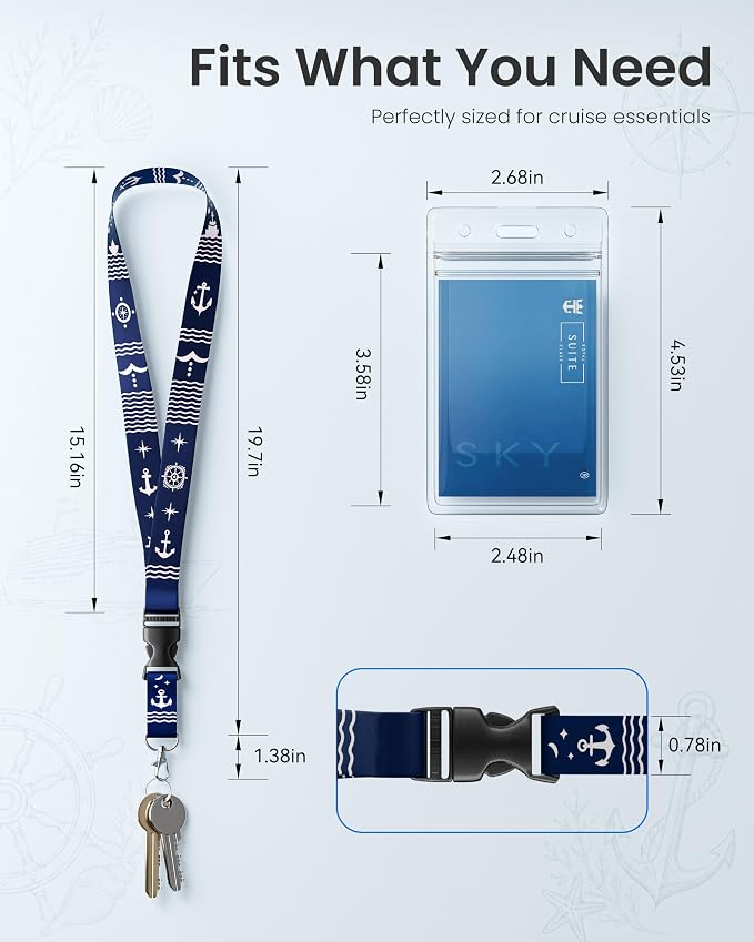 Avorast 5 Pack Cruise Lanyards for Ship Cards, Cruise Essentials 2026 for - Image 8