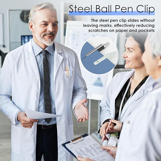 Donyang Gel Pens, 7pcs 0.5mm Cute Black Ink Fine Point Pens With Smooth Writing, Quick Dry Pen For Journaling, Teacher Work Desk Accessories Office School Supplies for Men Women Student (Morandi)-DeskLoop Office