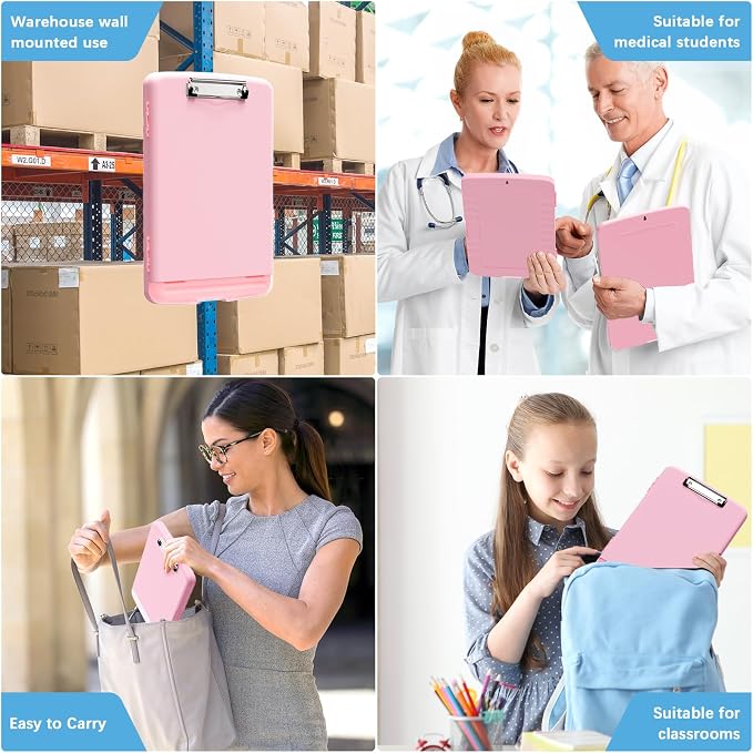 Hongri Clipboard with Storage with Pen Holder, Folder Nursing Clip Board 8.5 x - Image 7