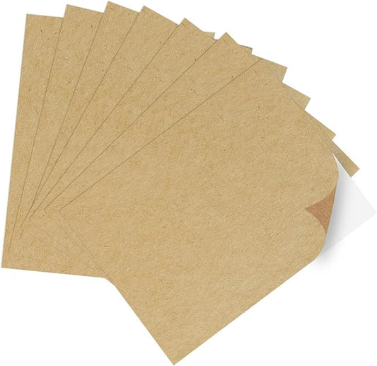 Kraft Sticker Paper Labels, 30 Sheets, Laser/Inkjet Printing - Letter Size (8.5 x 11)-DeskLoop Office